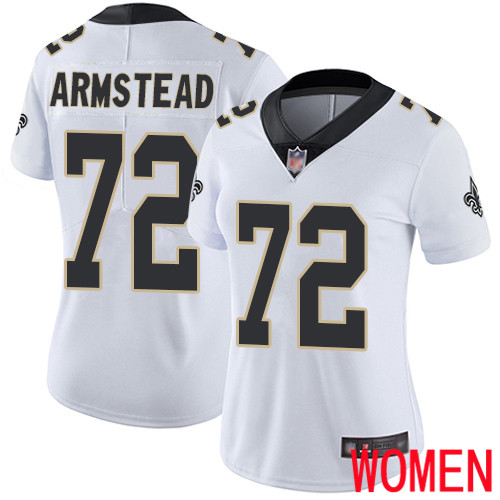 New Orleans Saints Limited White Women Terron Armstead Road Jersey NFL Football #72 Vapor Untouchable Jersey